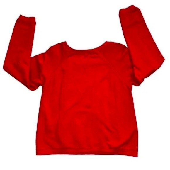 Obey Red Pullover Sweater Women Sweatshirt Long Sleeve Size Small - Picture 3 of 9